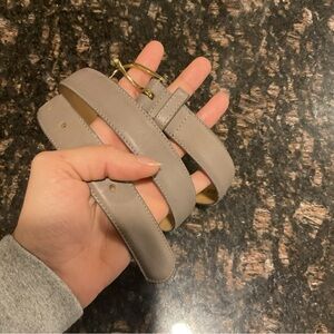 Leegin Gray Leather Belt